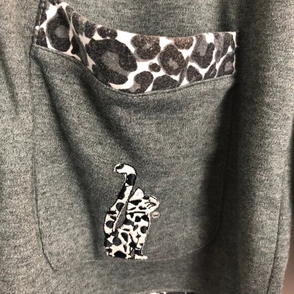 Needle & Threads Vintage Animal Print Full Zip Cardigan Size M - Picture 7 of 11